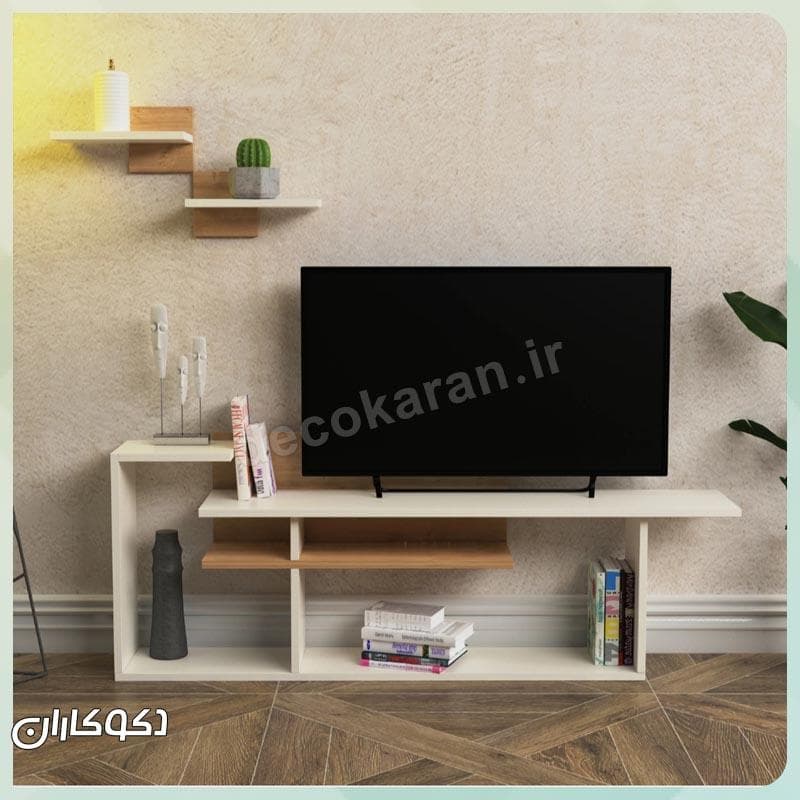 میز تلویزیون بهمراه شلف دکوکاران مدل MV123
