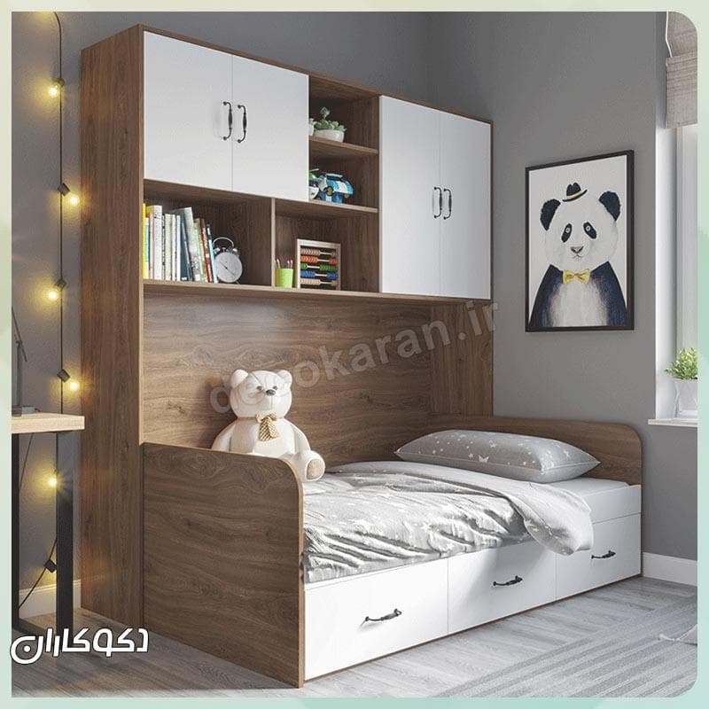 تخت کمد دار دکوکاران مدل tk113