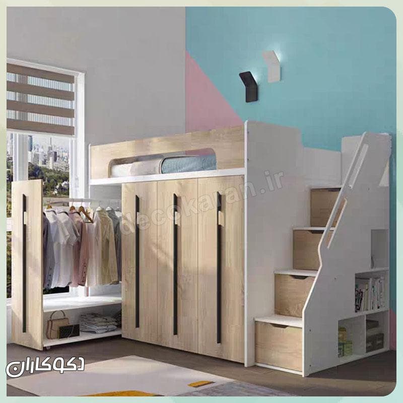 تخت کمد دار دکوکاران مدل Tk108