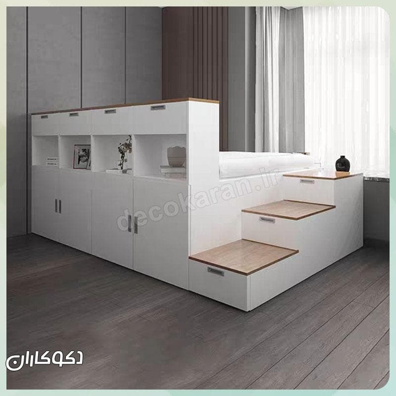 تخت کمد دار دکوکاران مدل Tk101