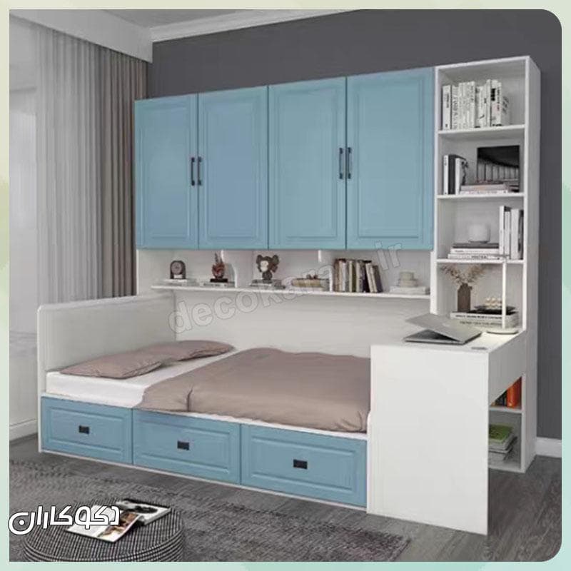 تخت کمد دار ممبران دکوکاران مدل tk109