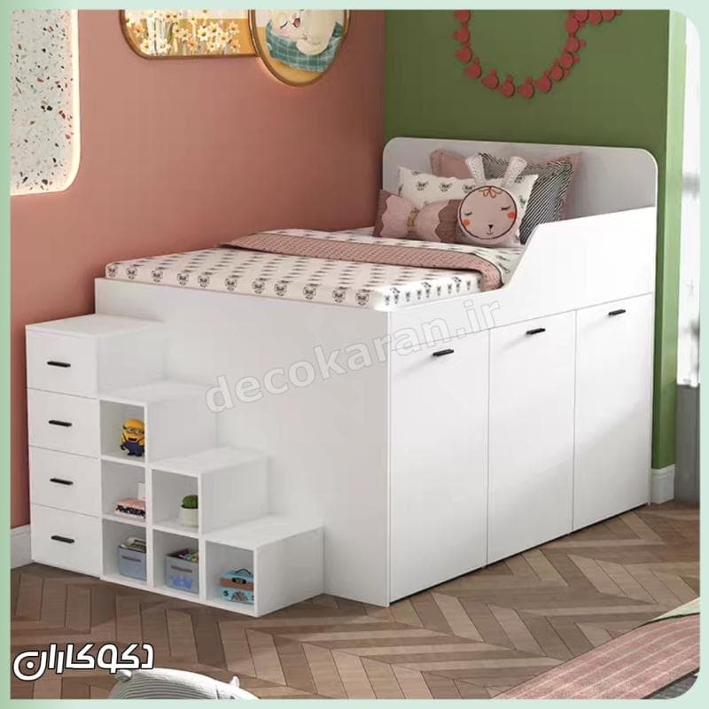 تختخواب کودک پلاس دکوکاران مدل CT101