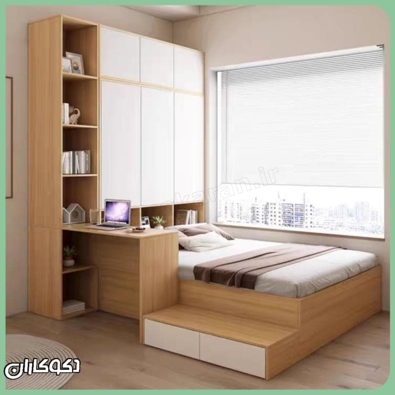 تخت کمد دار دکوکاران مدل Tk119