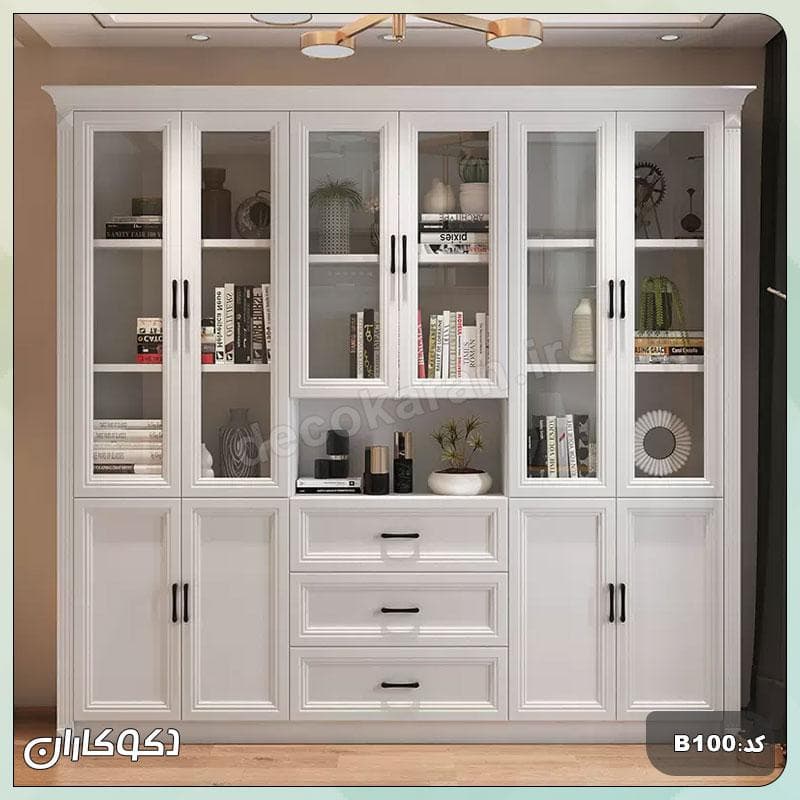 بوفه + کتابخانه دکوکاران  مدل B100