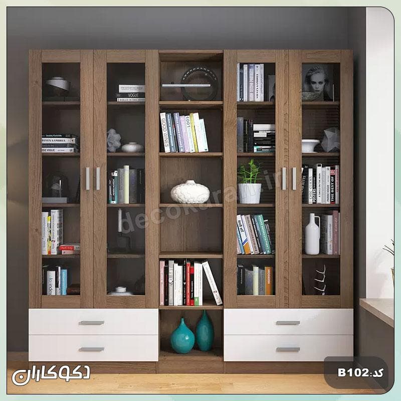 بوفه + کتابخانه دکوکاران مدل B102