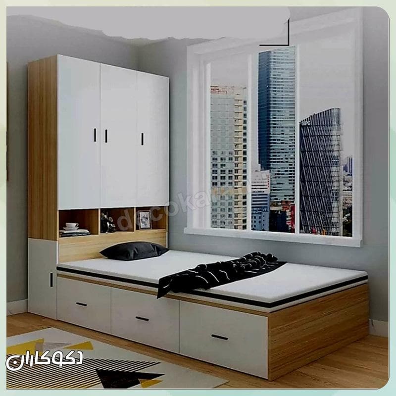 تخت کمددار دکوکاران مدل Tk107