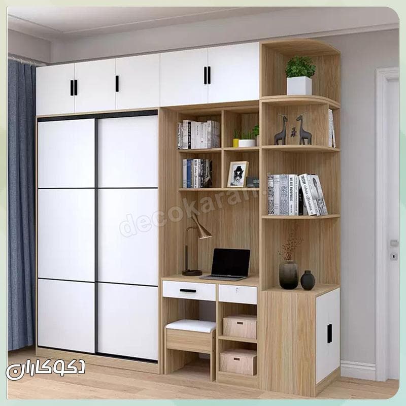 کمد لباس + میزتحریر دکوکاران مدل KR 120