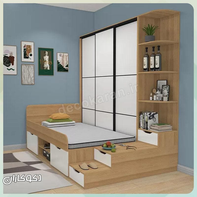 تخت کمددار دکوکاران مدل Tk114