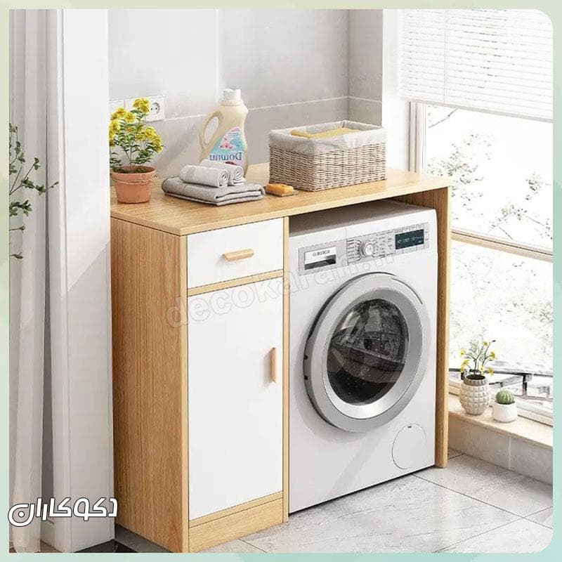 کابینت کنار لباسشویی دکوکاران مدل KT104