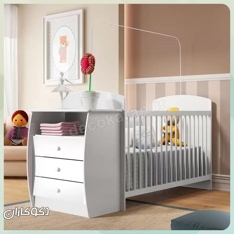 تخت نوزاد پلاس دکوکاران مدل tn101