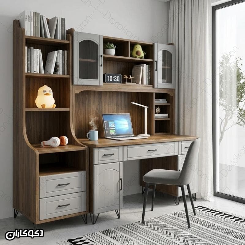 خرید میز تحریر کتابخانه دار ممبران مدل MTK104 دکوکاران