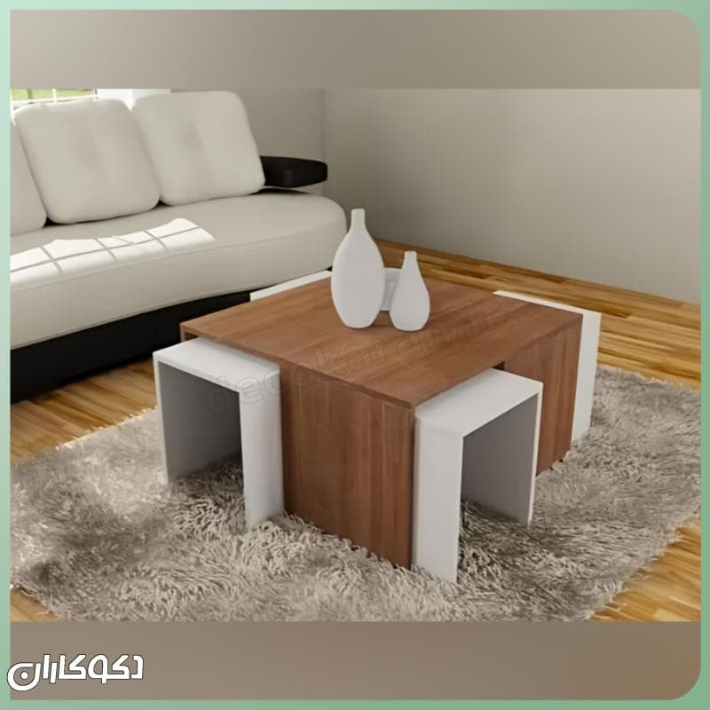 ست میز جلومبلی و عسلی دکوکاران مدل MJ123