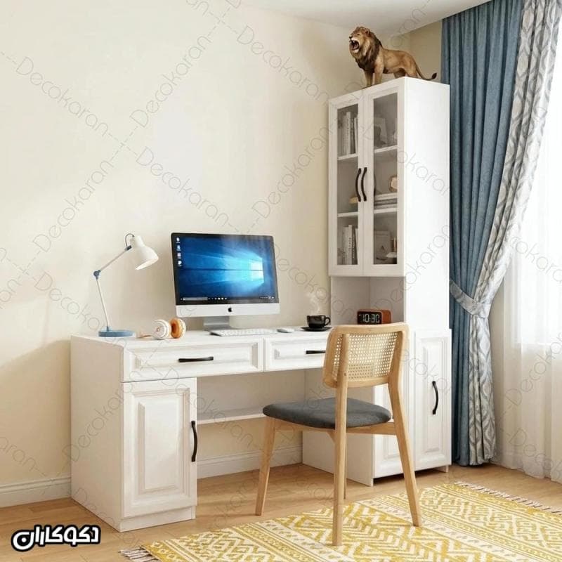 میز تحریر کتابخانه دار مدل MTK153 دکوکاران