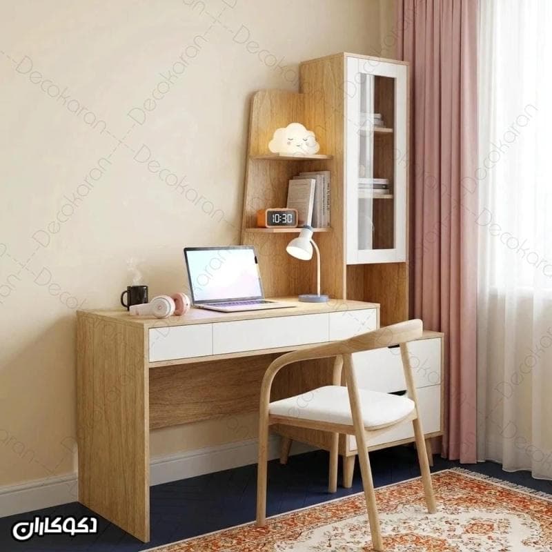 میز تحریر کتابخانه دار مدل MTK154 دکوکاران