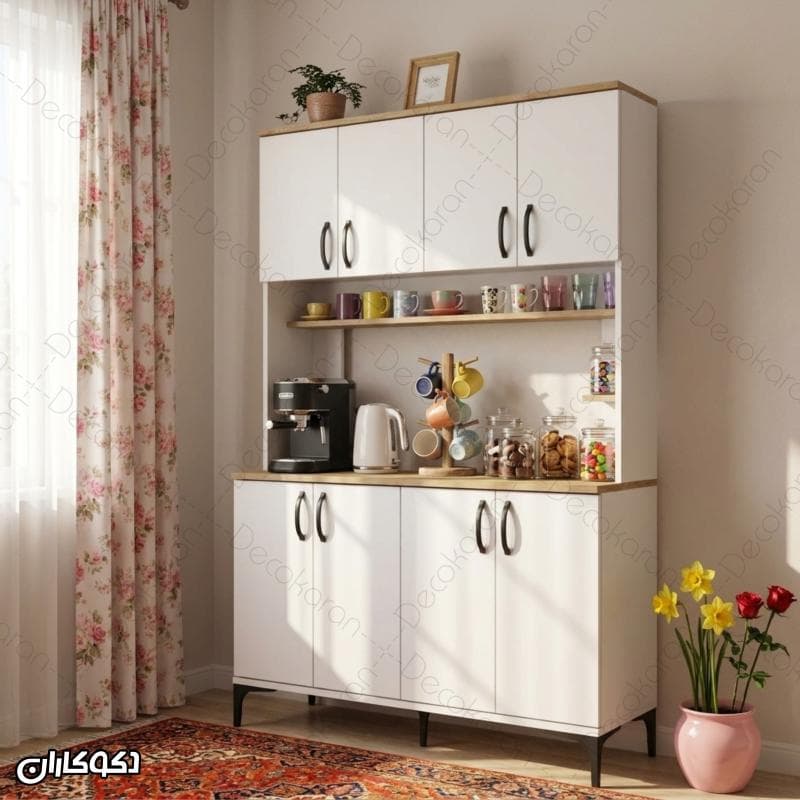 کافی بار MDF مدل KF114 کمددار و ایستاده دکوکاران