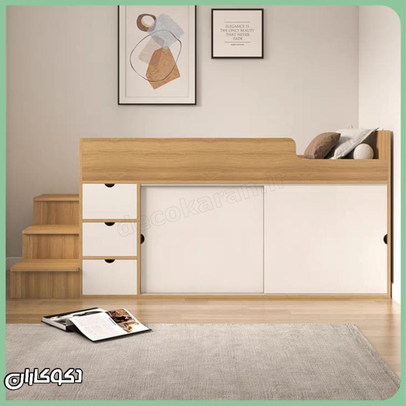 تختخواب کمددار دکوکاران مدل TK120