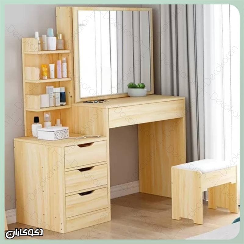 میز آرایش+پاف دکوکاران مدل MZ178