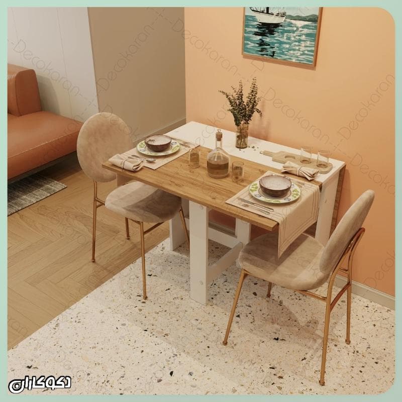میز ناهارخوری تاشو دکوکاران مدل MN110