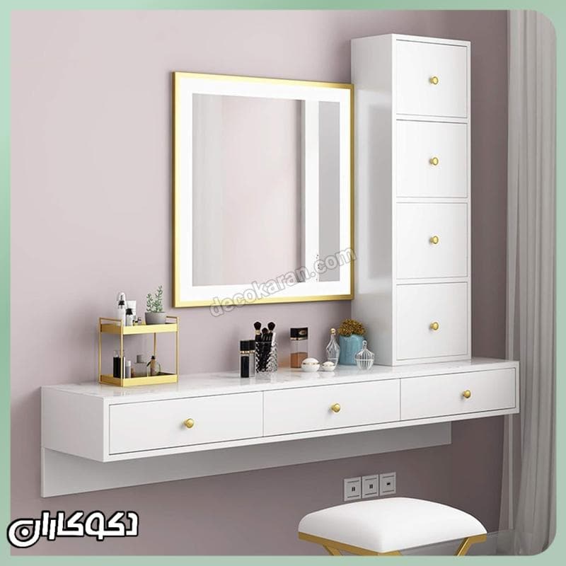 میز آرایش دیواری دکوکاران مدل MZ115