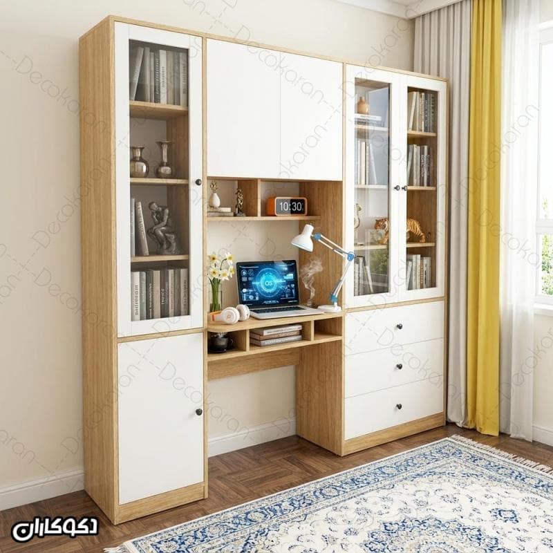 میز تحریر کتابخانه دار مدل MTK142 دکوکاران