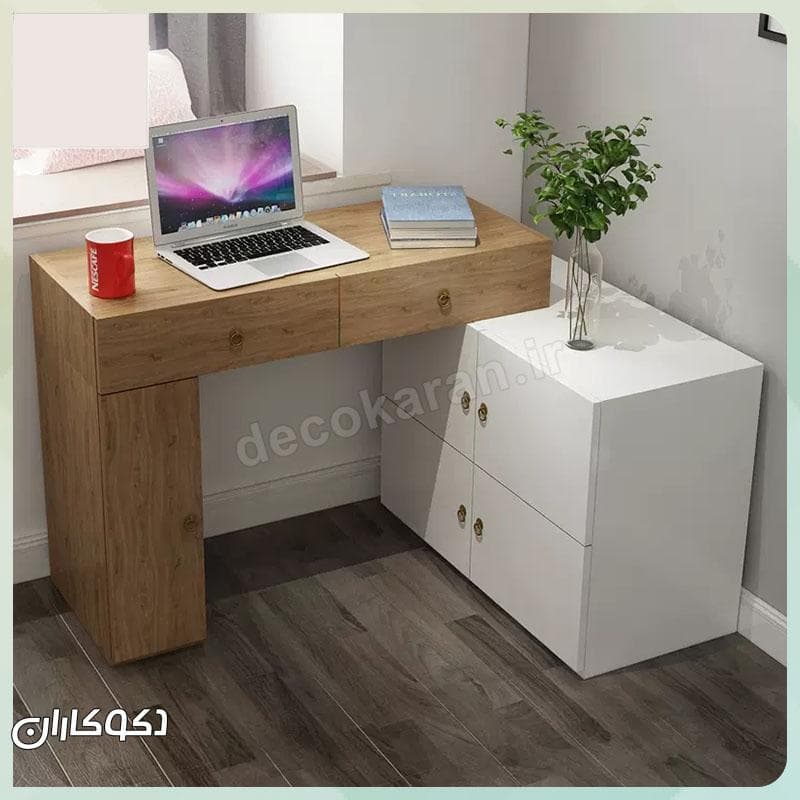 میز آرایش متحرک + آینه دکوکاران مدل MZ122